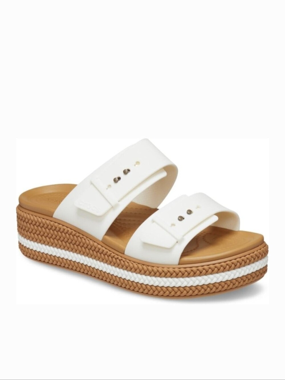 Crocs Women's Brooklyn Buckle Low Wedge Sandals Size 5